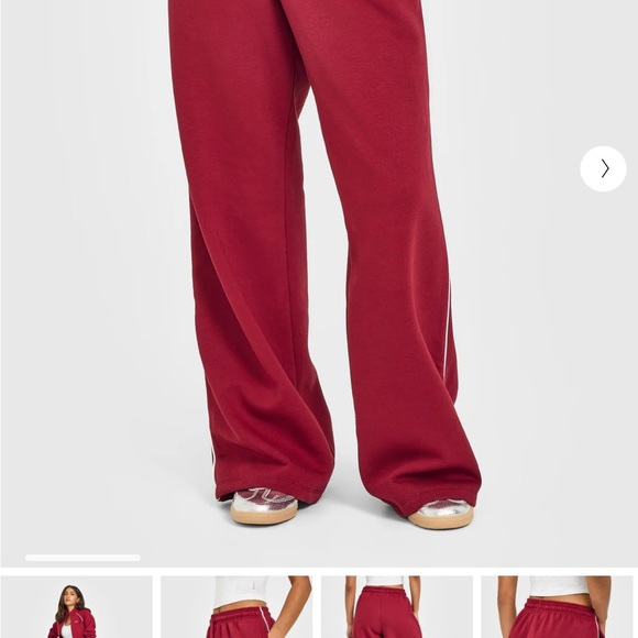 SOLD- Oner Active Jersey Tracksuit Ruby Red Joggers - Picture 2 of 2